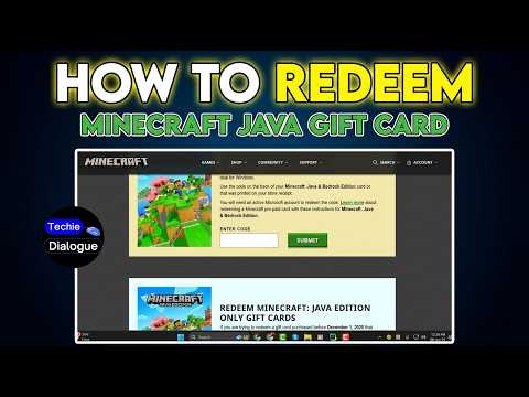 How to Redeem Minecraft Java Edition Gift Card (Easy Step-by-Step)
