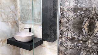 Черен мат стенна колона за баня от ПВЦ, водоустойчива