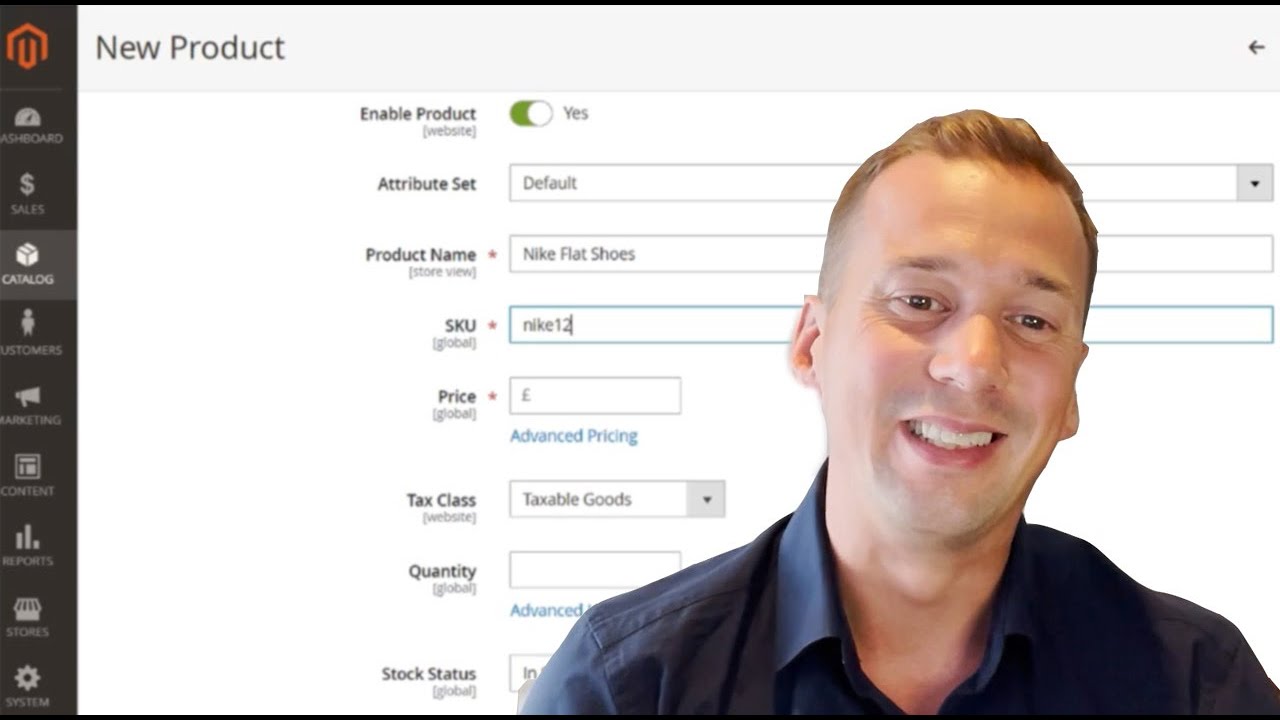 How to add products on Magento - YouTube