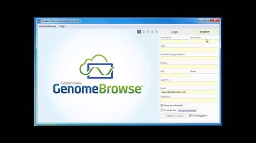 GenomeBrowse Getting Started - 1 Login and Register