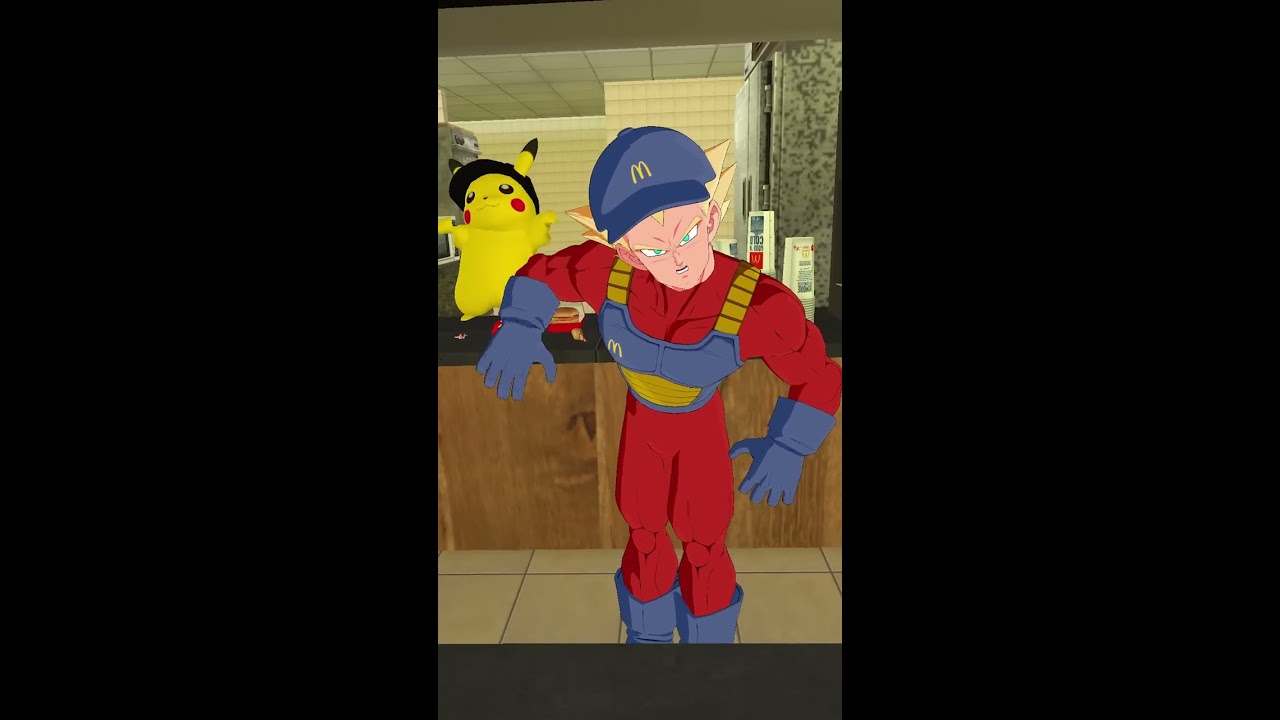 Goku Vs Vegeta BUT Its At McDonalds Pt 1