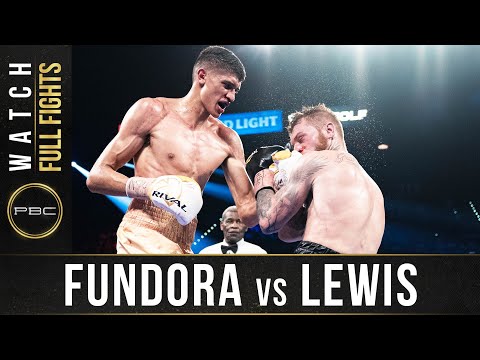 Sebastian Fundora vs Daniel Lewis fight footage