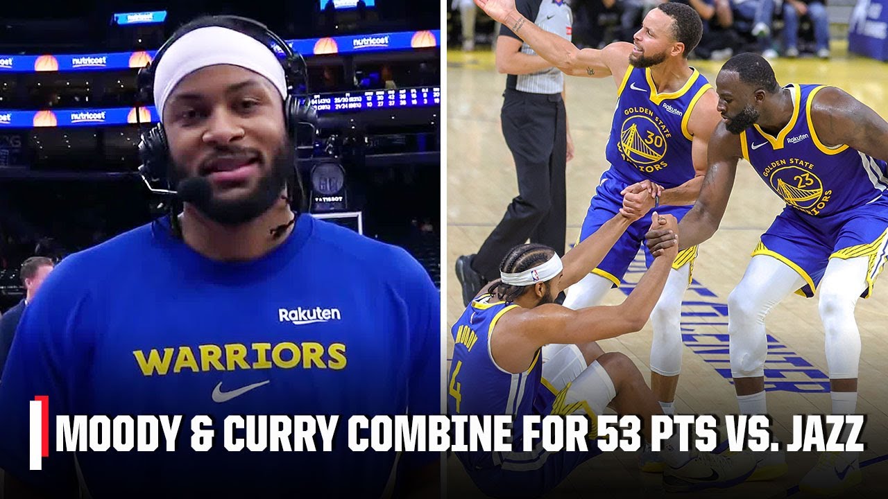 Moses Moody on Warriors' 'scrappy' mentality after win over Jazz 👏 'That's in our DNA' | NBA on ESPN