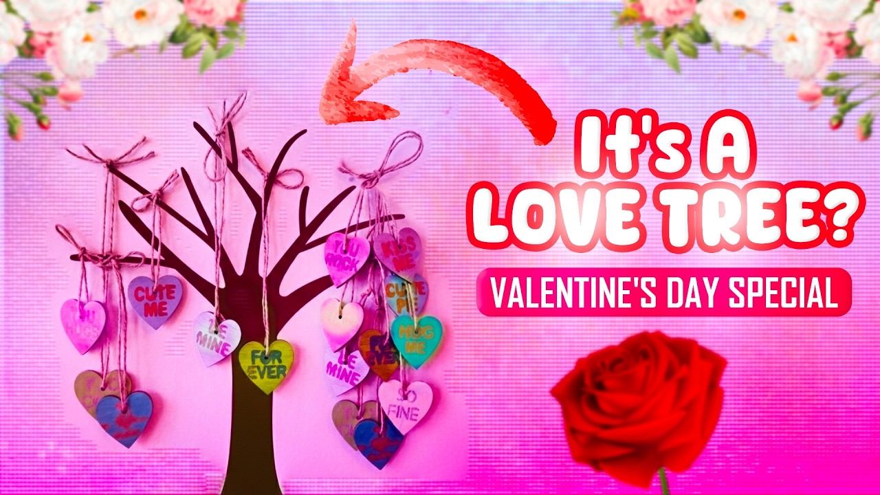 Нарисуй сердце, подари улыбку! Создай дерево любви ко Дню святого Валентина!