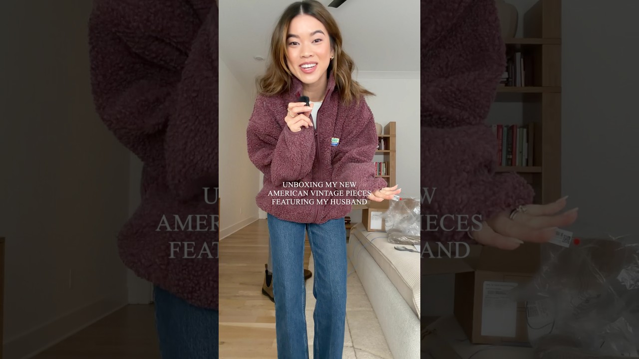 Распаковываю свою новую вещь от American Vintage вместе с моим мужем! 