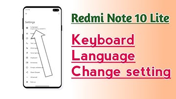 Redmi Note 10 Lite Keyboard Language Change setting