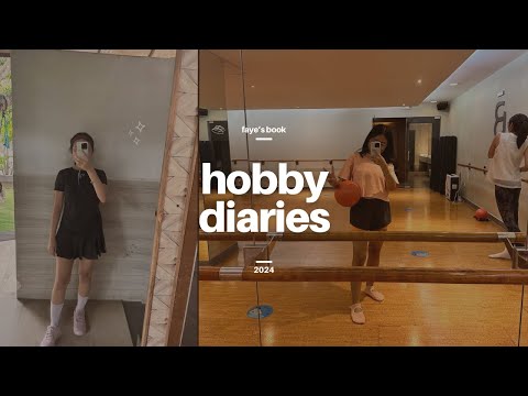 hobby diaries: study korean with me, barre, and start of pickleball journey