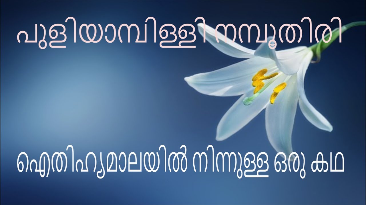 Пулиямпилли Намбутири | Пулиямпилли Намбутири | Малаяламские истории