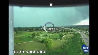 :WATCH: traffic cam in fond du lac wi caught shelf cloud during a tornado warned storm jul 27th 2026