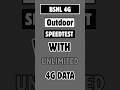 BSNL 4G Outdoor Speedtest || 107 rs plan Unlimited 4G Data Glitch #bsnl5g #bsnl #bsnl4g #jio5g
