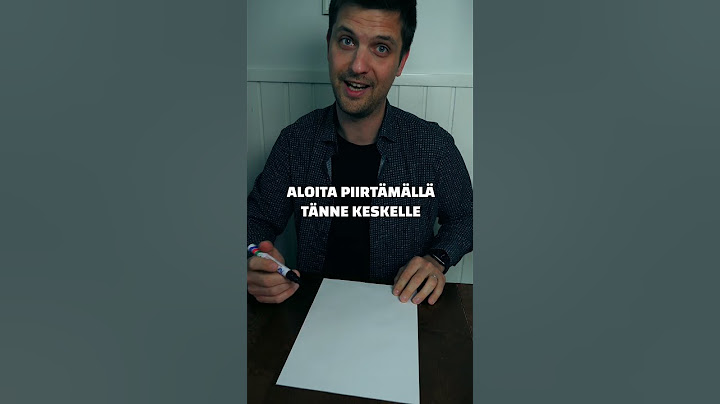 OSAATKO PIIRTÄÄ TÄN KUVION? ✍️