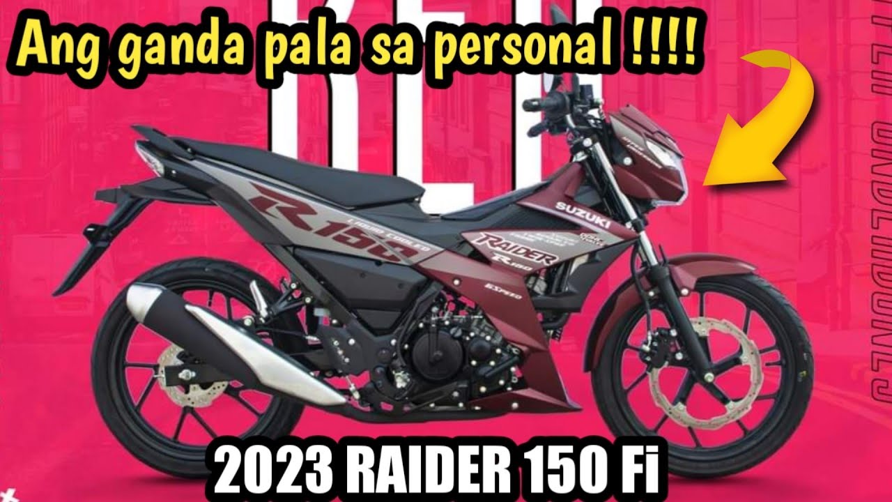 2023 SUZUKI RAIDER 150 Fi COLOR VARIANT // CANDY MATTE BORDEAUX RED   -  YouTube