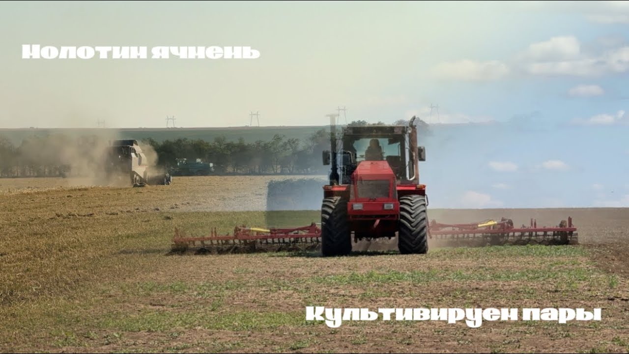 Начало уборочной 2025! Молотим ячмень и культивируем пары!