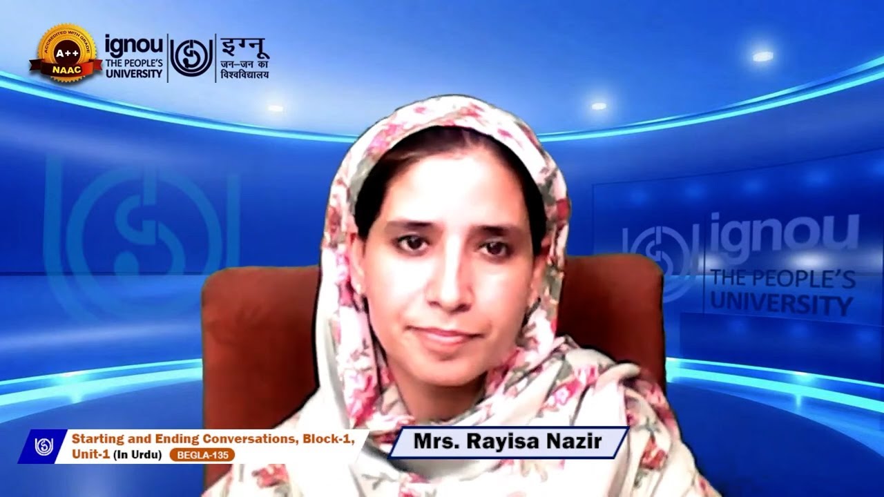 Starting and Ending Conversations (In Urdu)