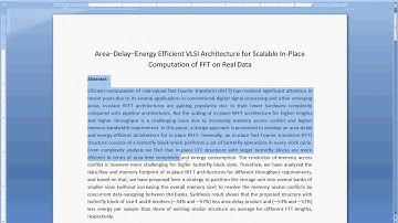 Area–Delay–Energy Efficient VLSI Architecture for Scalable In-Place Computation of FFT on Real Data