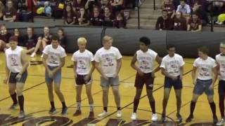2016-09-30 PR Homecoming Pep Rally Guy Poms
