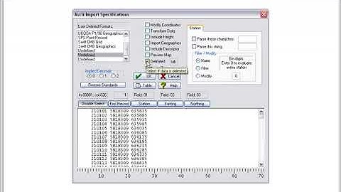 Importing ASCII files   1
