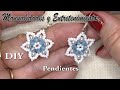 DIY . Pendientes Estrella 6 puntas-2 -6-pointed Star Earrings-2