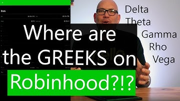 How to find The Greeks on Robinhood - Delta - Theta - Gamma - Rho - Vega