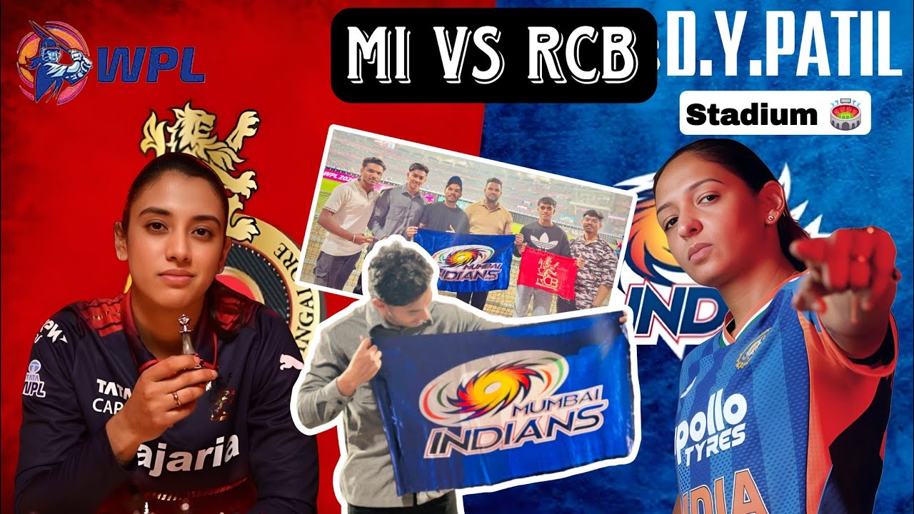 DY Patil Stadium la MI vs RCB Match🏏 🔥|| First Match Experience || Vlog ...