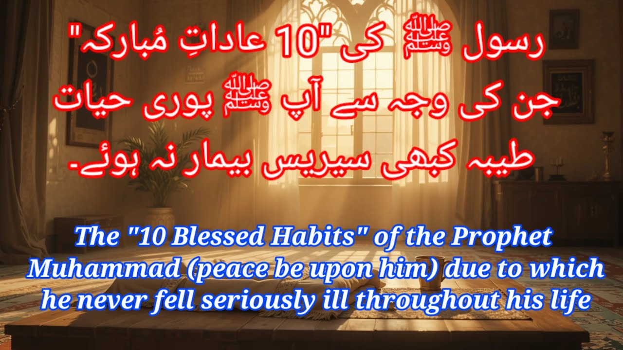 10 Blessed Habits of Prophet Muhammad ﷺ That Protected His Health | Sunnah & Science 