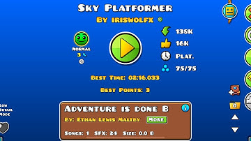 Sky Platformer(by IRISWOLFX)