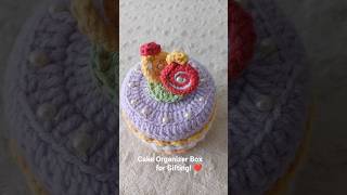 Cake Organizer Box for Gifting!🎂#crochet #shortsyoutube #gift #cake #crocheting #diy