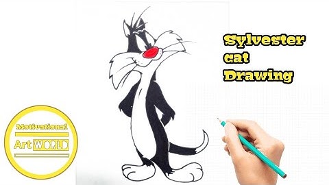 how to draw Sylvester cat || cat drawing || looney tunes cartoon || cartoon drawing || easy drawing