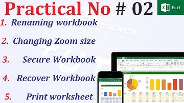 computer science |practicals| ms excel |2nd year|computer|practical 02