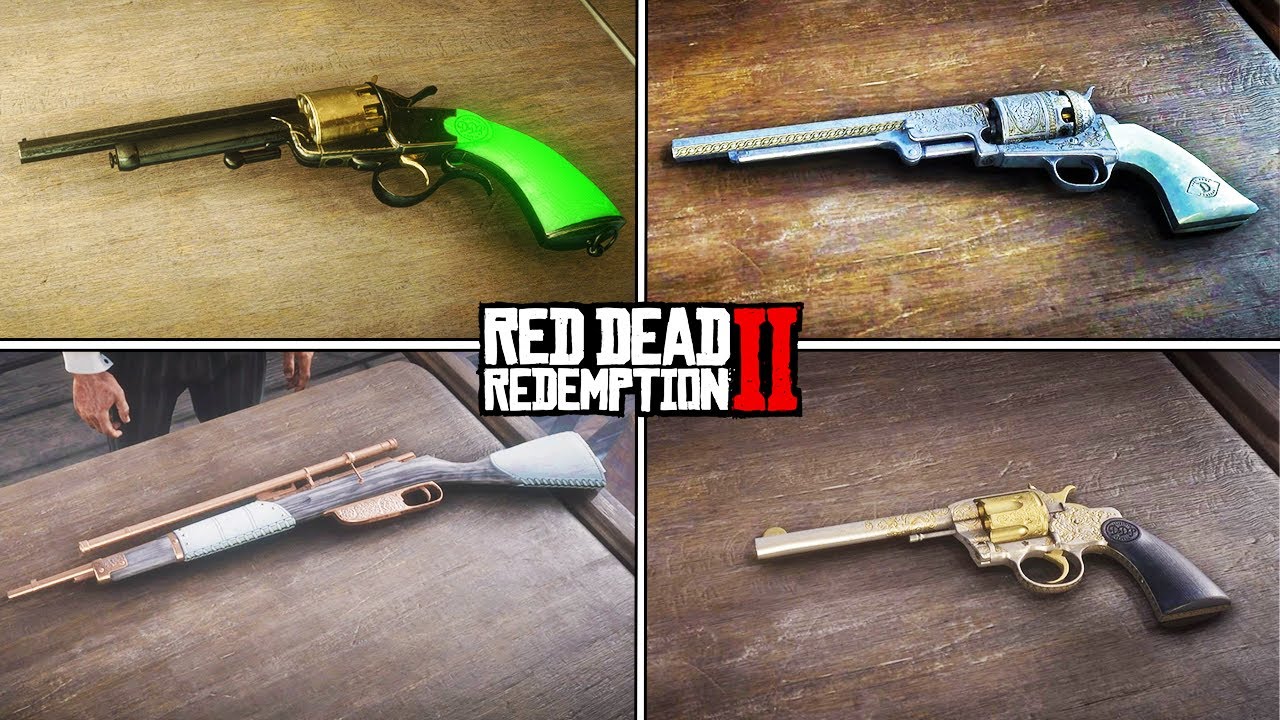 ALL Hidden Weapons Locations in RDR 2 - YouTube