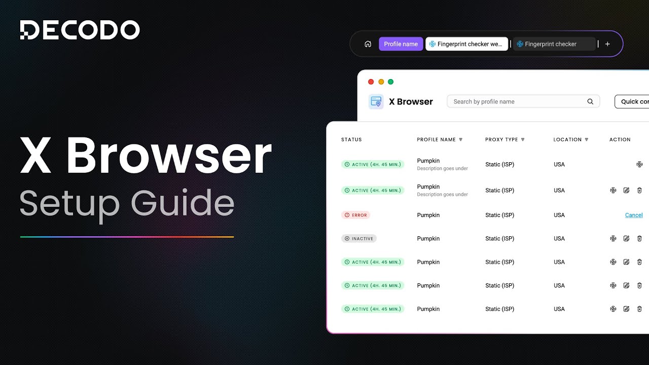 How to Set Up and Use X Browser | Decodo Product Tutorial