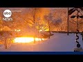 Fiery tanker truck crash in Vermont