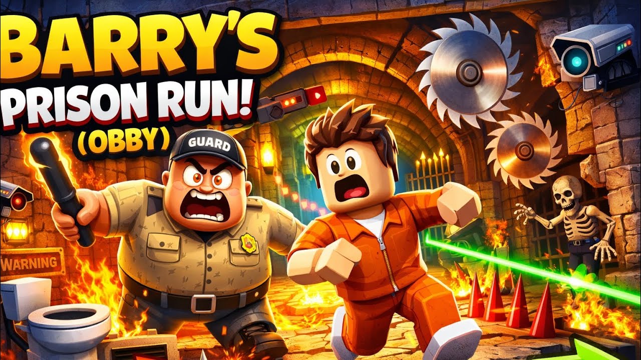 Only 1% Players Escape Barry’s Deadly Prison! 😱🔥 (Roblox Obby) 