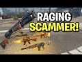 Raging rich scammer scams himself scammer get scammed fortnite save the world