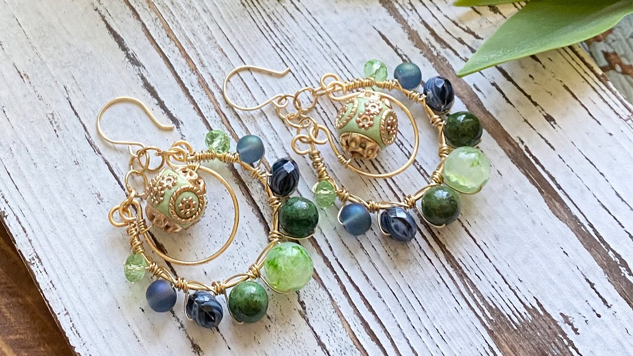 HowTo Jewelry Tutorial Grass Valley WireWrapped Earrings YouTube