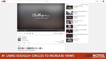 Using Google+ circles to increase views