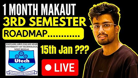 🚨{MAKAUT 3rd Semester ROADMAP}🔥কবে থেকে EXAM হতে পারে?😱 #makaut #makautsemester 