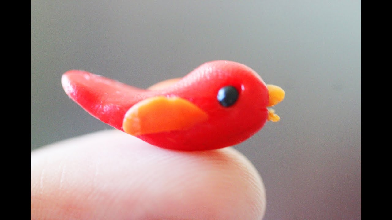 Polymer clay bird tutorial - YouTube