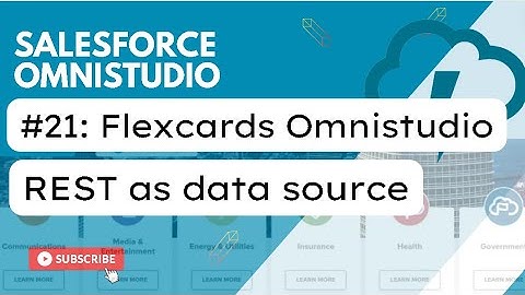 Session 21: Flexcards | REST as Data Source Type | Omnistudio | Salesforce Vlocity #flexcard #sfdc