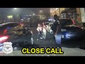 CLOSE CALL: Suspected Drunk Driver Nearly Hits Pedestrians
