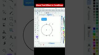 Blend Tool Effect in Coreldraw #coreldraw #shorts
