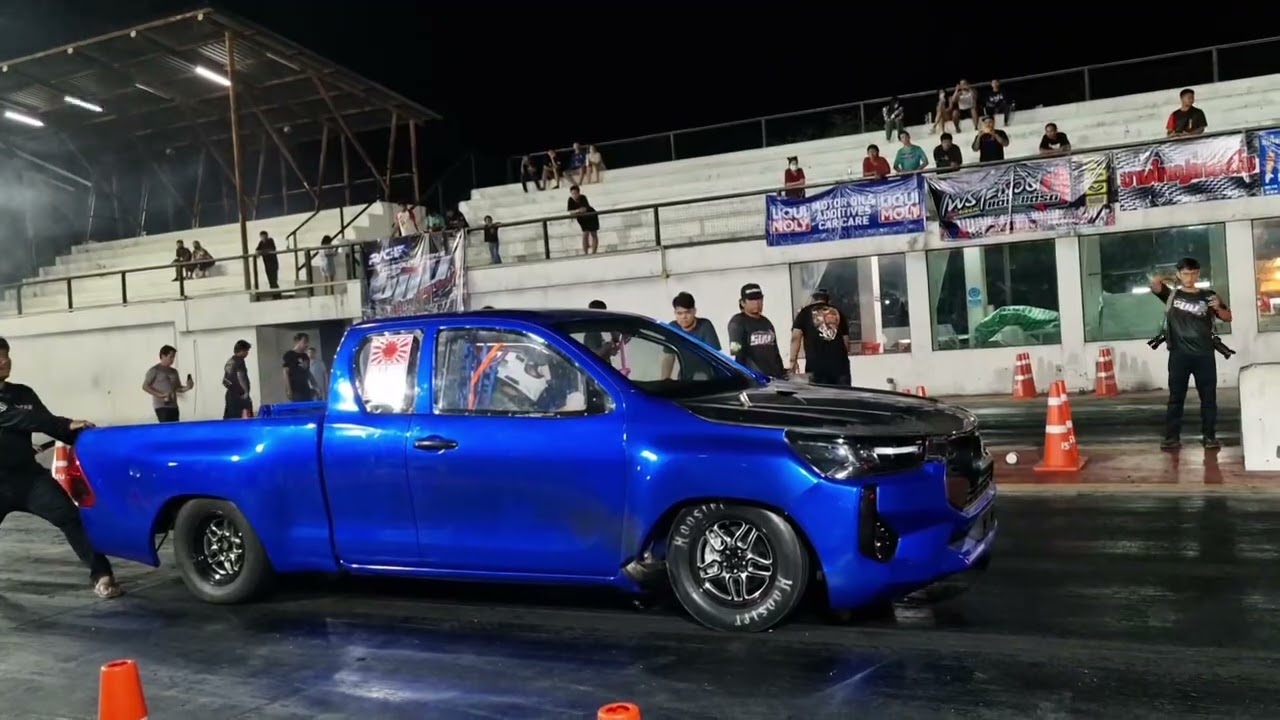 Toyota revo Hilux Pro ball&Book drag racing Test run  402m