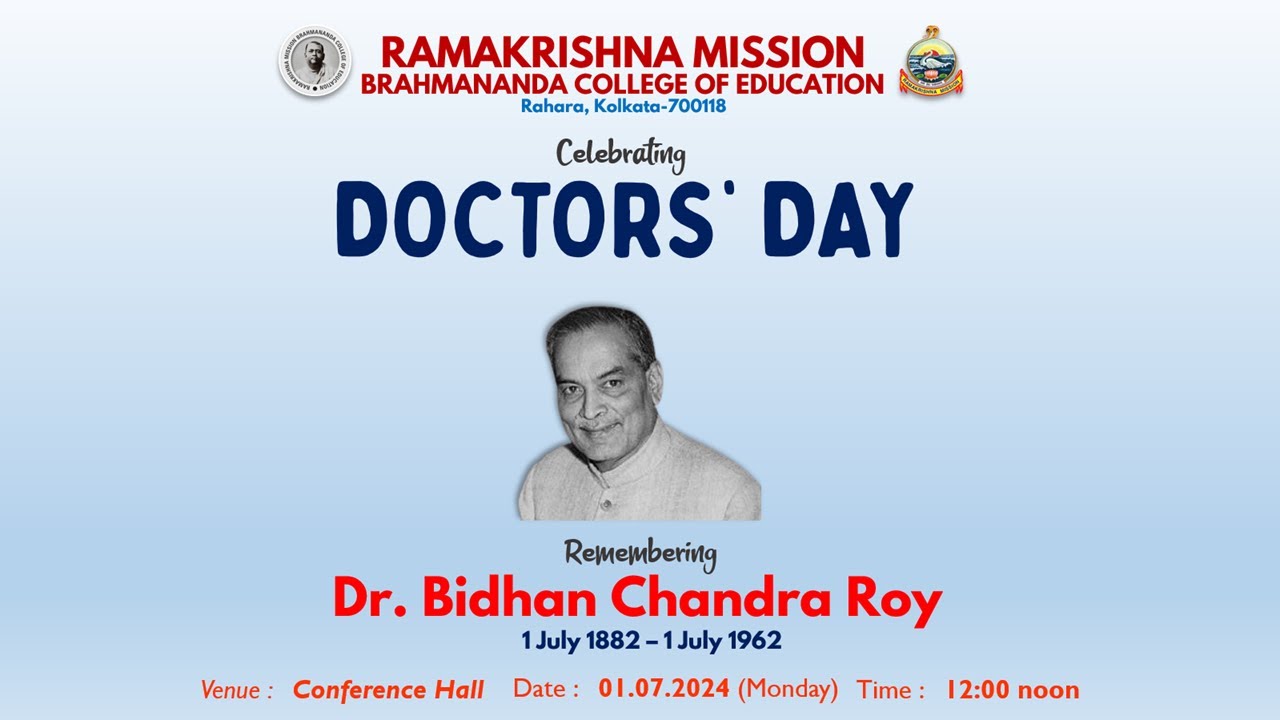 Doctors' Day Celebration || 01.07.2024 || RKMBCE ||
