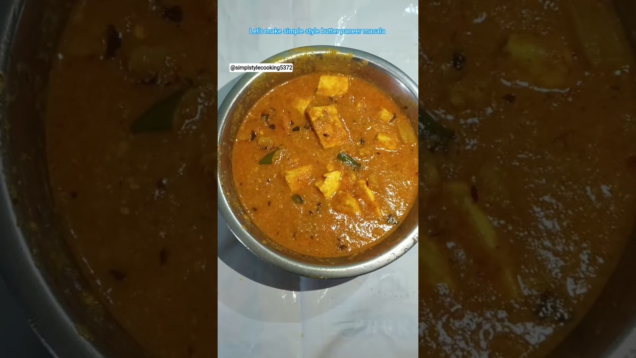Paneer Butter Masala Recipe 😍🤤 #shorts #paneer #buttermasala #recipe #virals