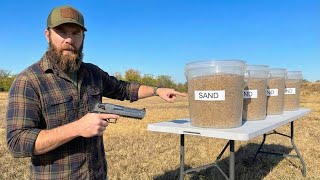 How Bulletproof Is Sand? | 5 Buckets Test