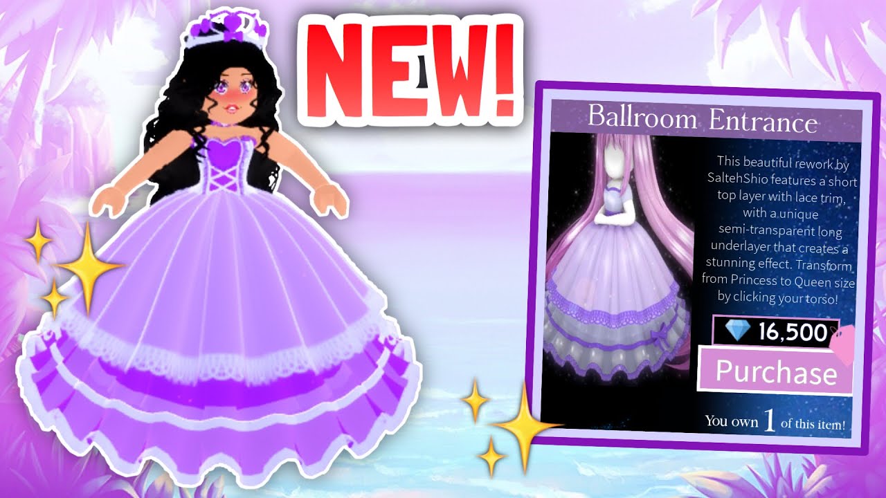 Reworked Ballroom Entrance Skirt Is Out 15 New Hairstyles Royale High Update Youtube - roblox royale high ballroom dancing game