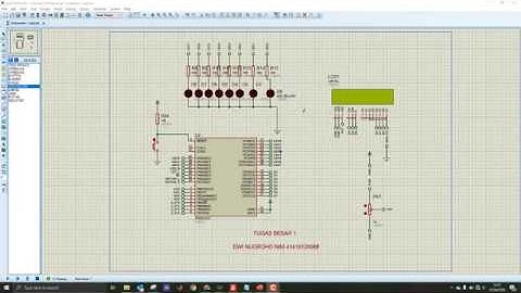 SIMULASI RUNNING LED ATMEGA32 LCD