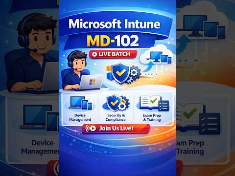Launch Your Career with Live MD 102 Instructor Led Training.