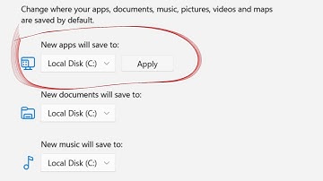 How to change default apps install location on Windows 11
