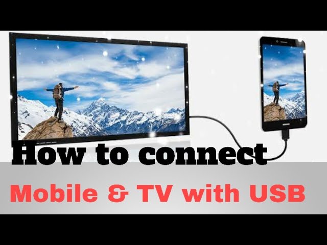 relæ metan Velkendt How To Connect a Smartphone To TV using USB Data Cable (charging wire) | Connect  mobile and TV - YouTube